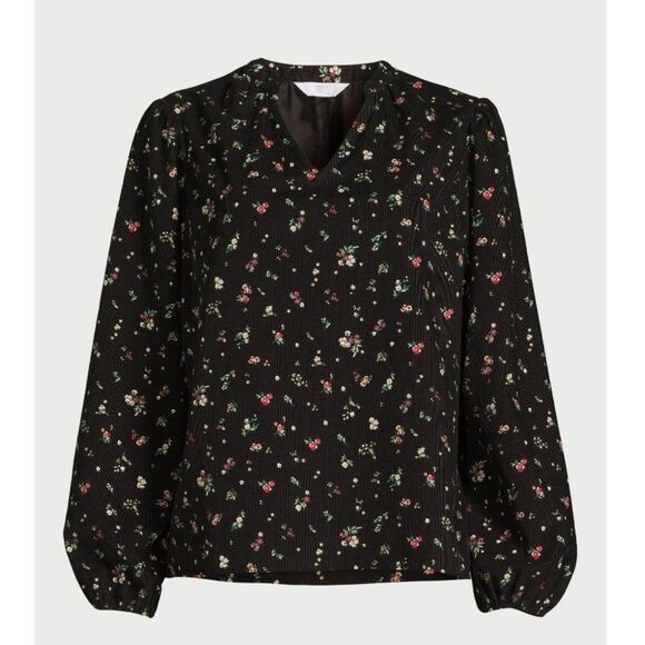 Time and Tru Women's Puff Sleeve Corduroy Top size L - Picture 1 of 8